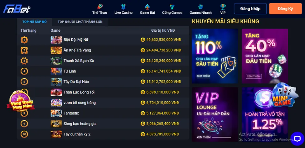 Lợi ích độc quyền chương trình VIP Win55